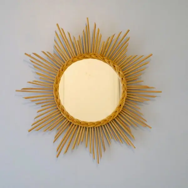 Miroir Original Rotin