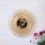 Grand Miroir En Rotin