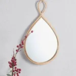 Miroir Goutte Rotin