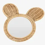 Miroir Rotin Lapin