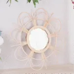 Miroir Rotin Marguerite