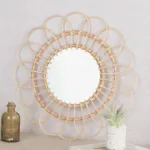 Miroir Rotin Tressé