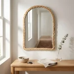 Miroir Arche Rotin​