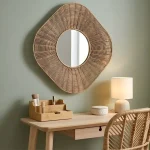Miroir Métal Rotin​