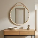Miroir Rotin 50 cm​