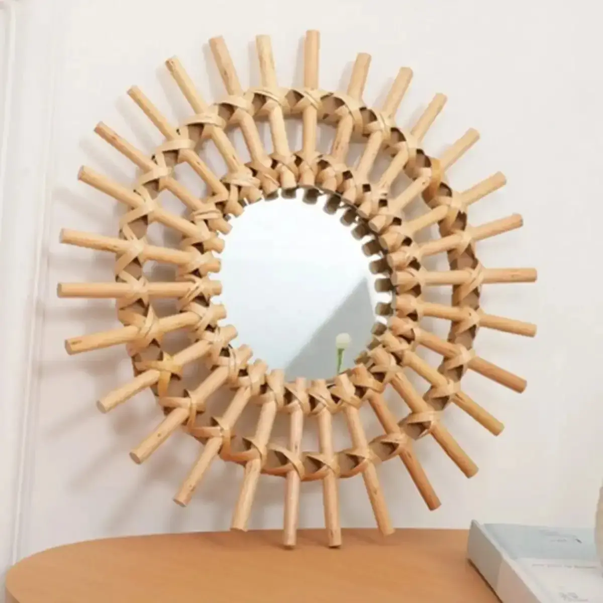Miroir Rotin Vintage – Image 4
